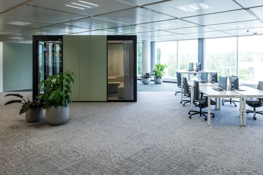 Bank Offices Open Workspace and Meeting Box Artcore Carpet Collections
