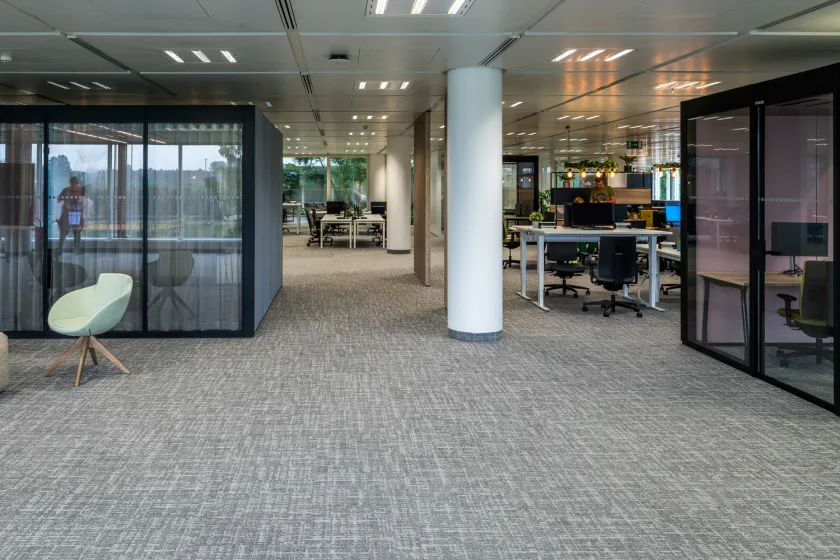 Bank Offices Open Office Space and Meeting Boxes Artcore Carpet Collections
